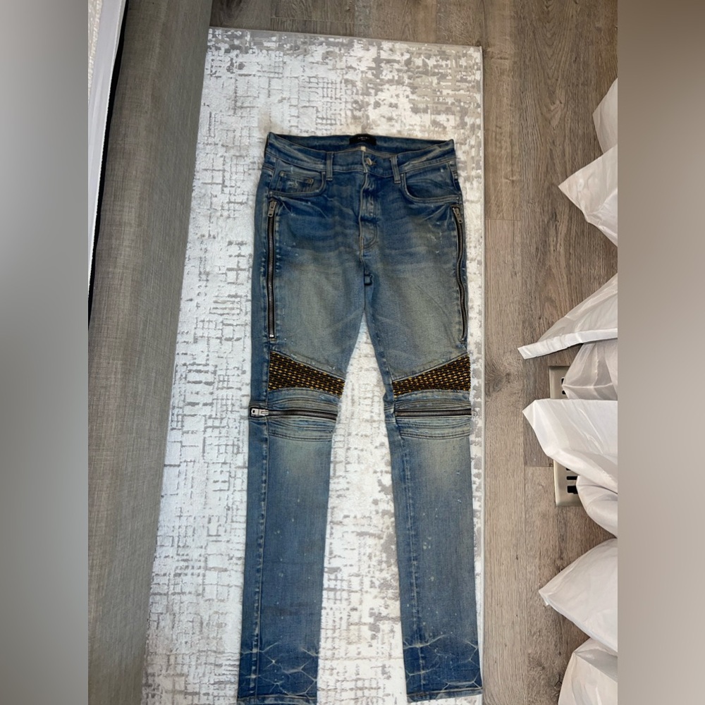 Authentic YELLOW PRINT AMIRI JEANS